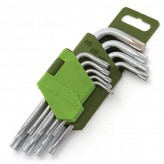 Набор ключей Г-образных TORX коротких 9 пр. - фото